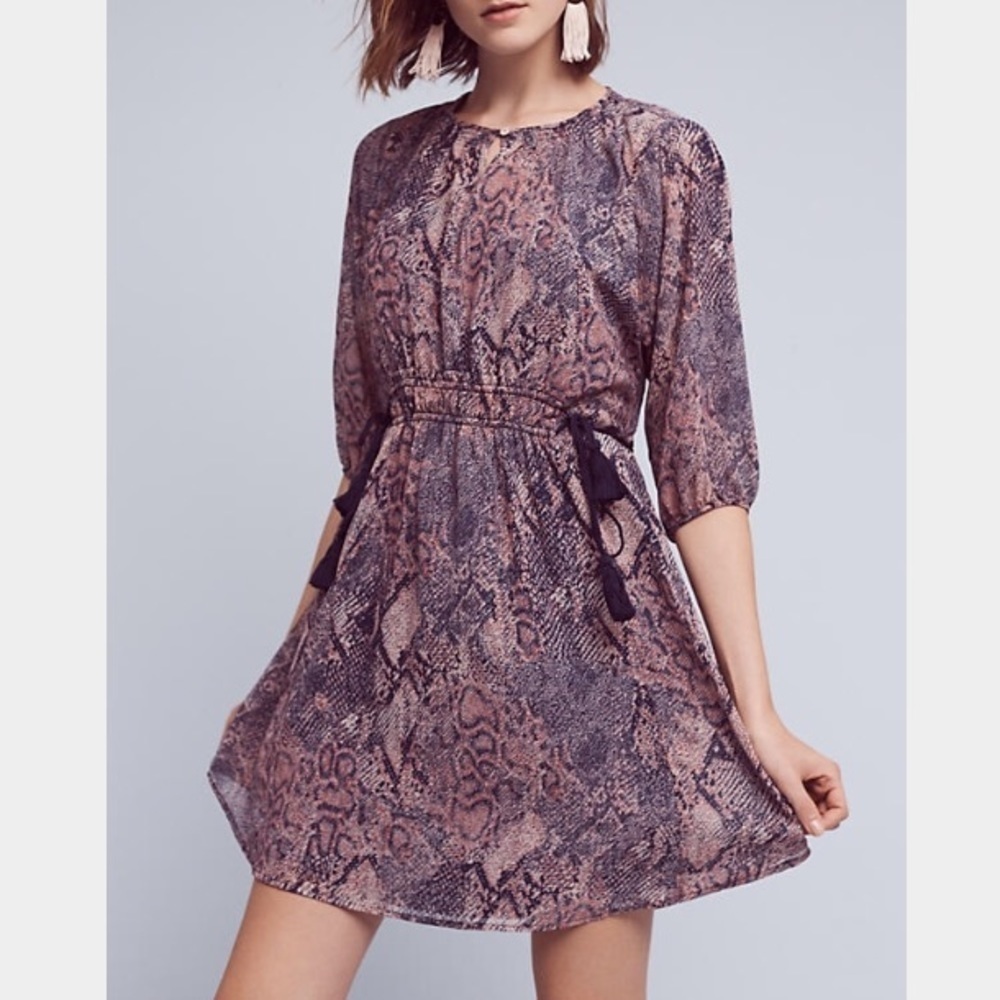 Anthropologie Zharah Peasant Swing Dress